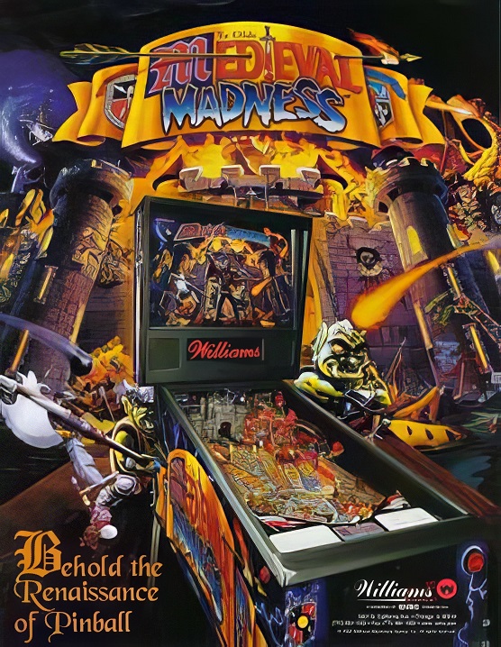 Medieval Madness Pinball Table